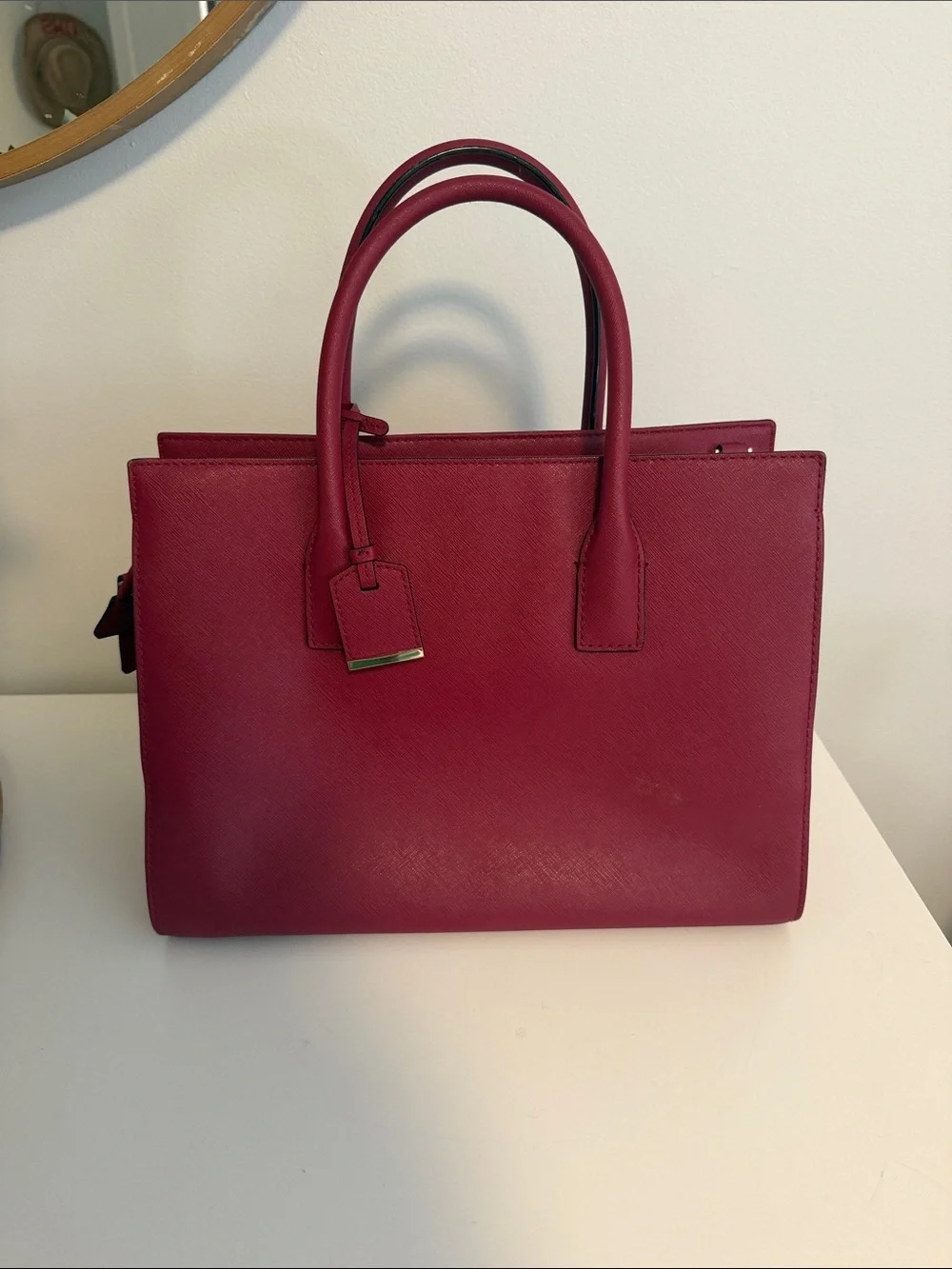 kate spade Structured Satchel in Deep Berry
